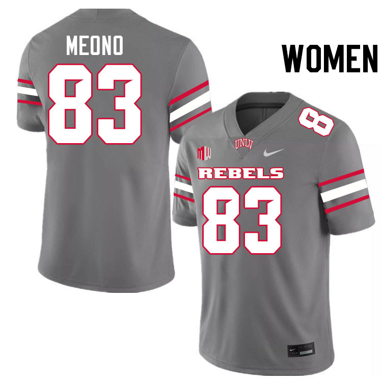 Women #83 Andre Meono UNLV Rebels College Football Jerseys Stitched-Grey